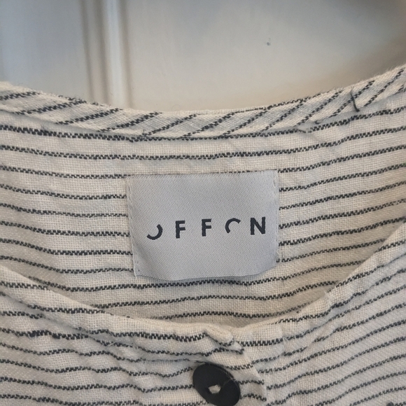 Offon Striped Linen Dress - Picture 2 of 5